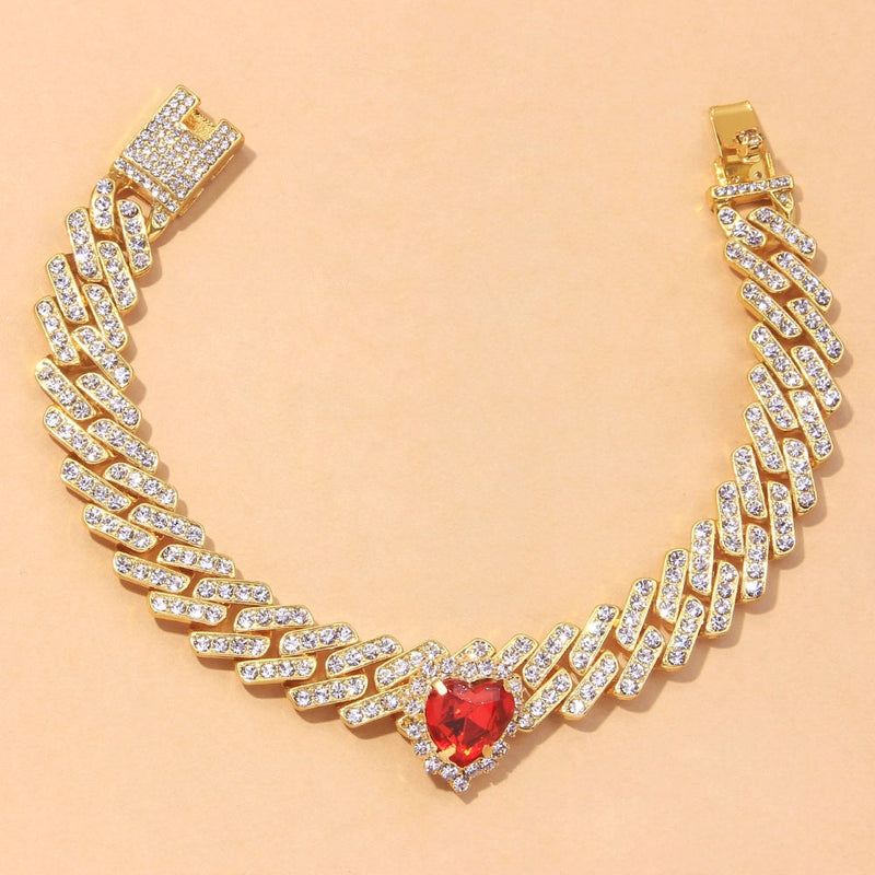 Women’s Anklet Heart Pendant - ICEKNG