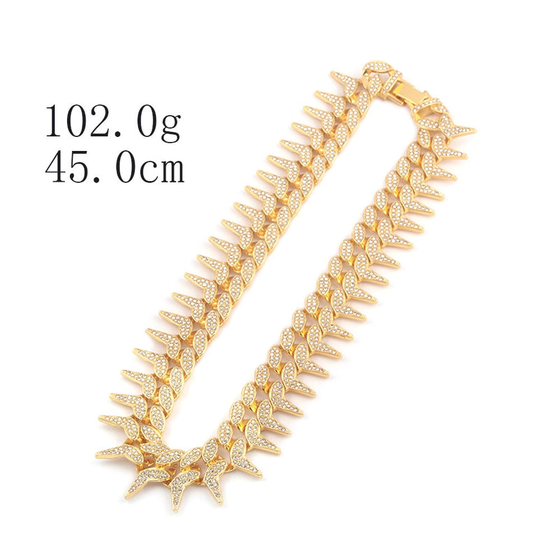 Spiked Cuban Link Chain - ICEKNG
