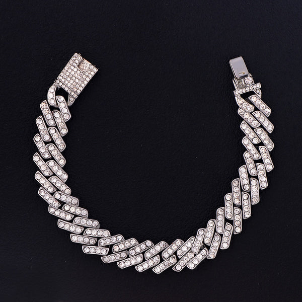 Women’s Cuban Link Chain Anklets With A-Z Initial - ICEKNG