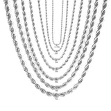 Rope Necklace in Yellow Gold - ICEKNG
