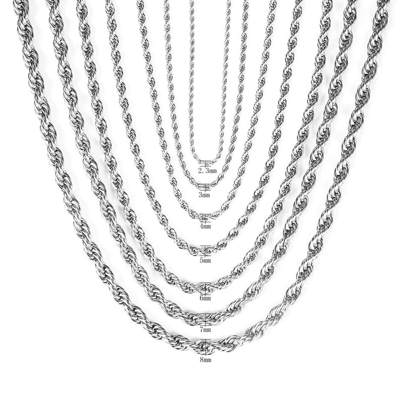 Rope Necklace in Yellow Gold - ICEKNG