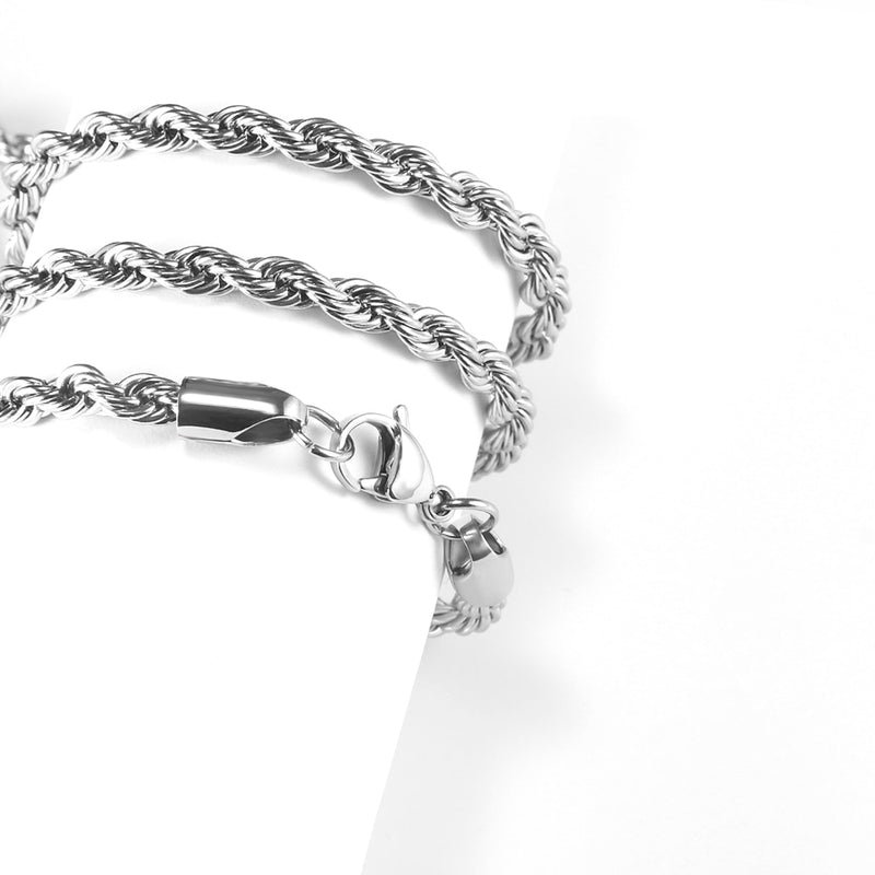 Rope Necklace in Yellow Gold - ICEKNG