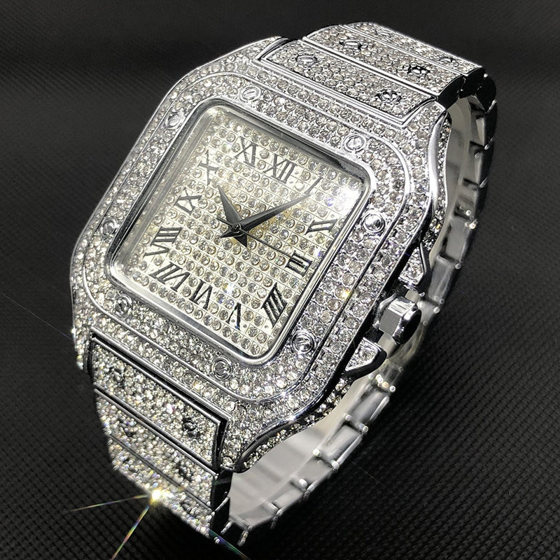 Diamond Square Face Classic Watch - ICEKNG