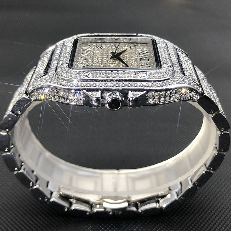 Diamond Square Face Classic Watch - ICEKNG