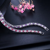 Round Cut Tennis Bracelet in White Gold - 3mm - ICEKNG