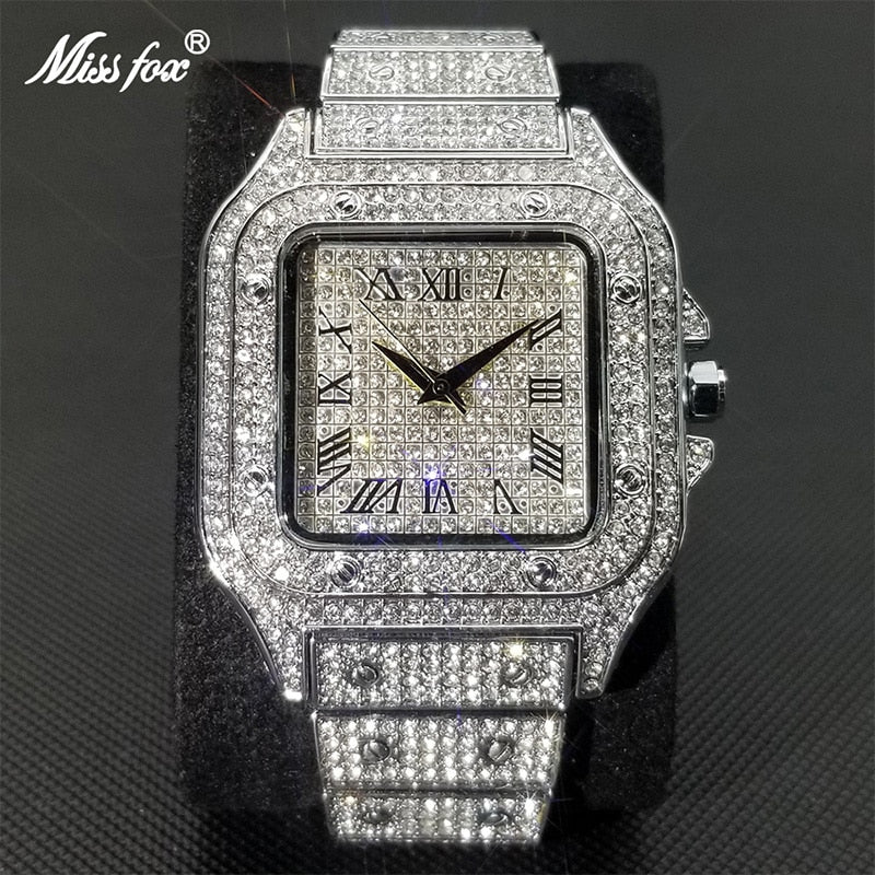 Diamond Square Face Classic Watch - ICEKNG