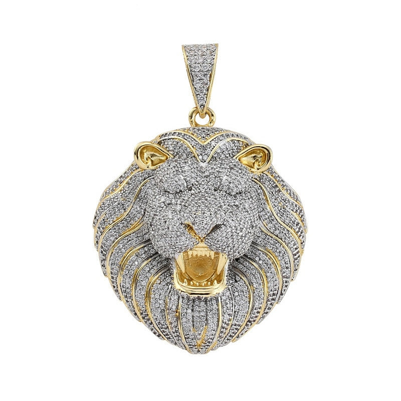 Iced Out Lion Pendant - ICEKNG
