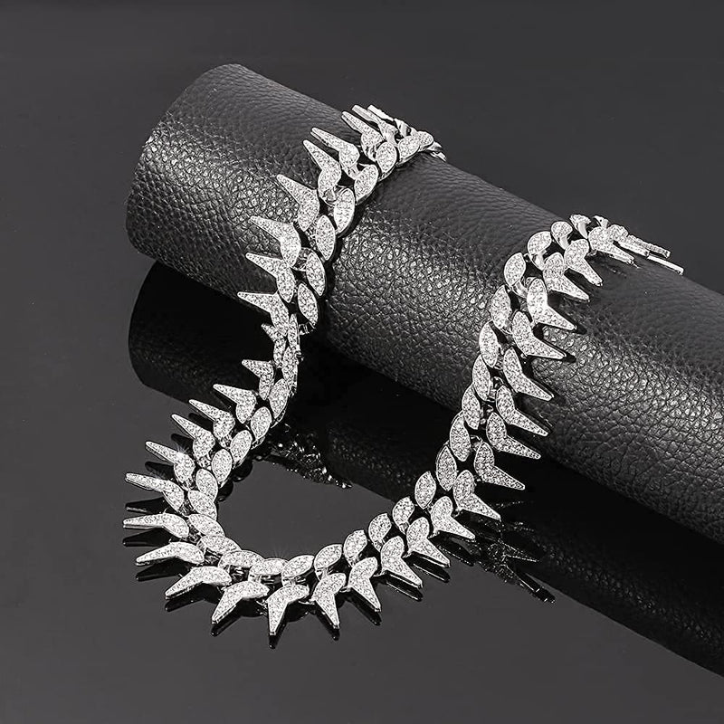 Spiked Cuban Link Chain - ICEKNG