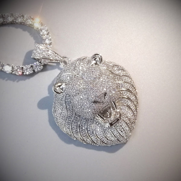 Iced Out Lion Pendant - ICEKNG