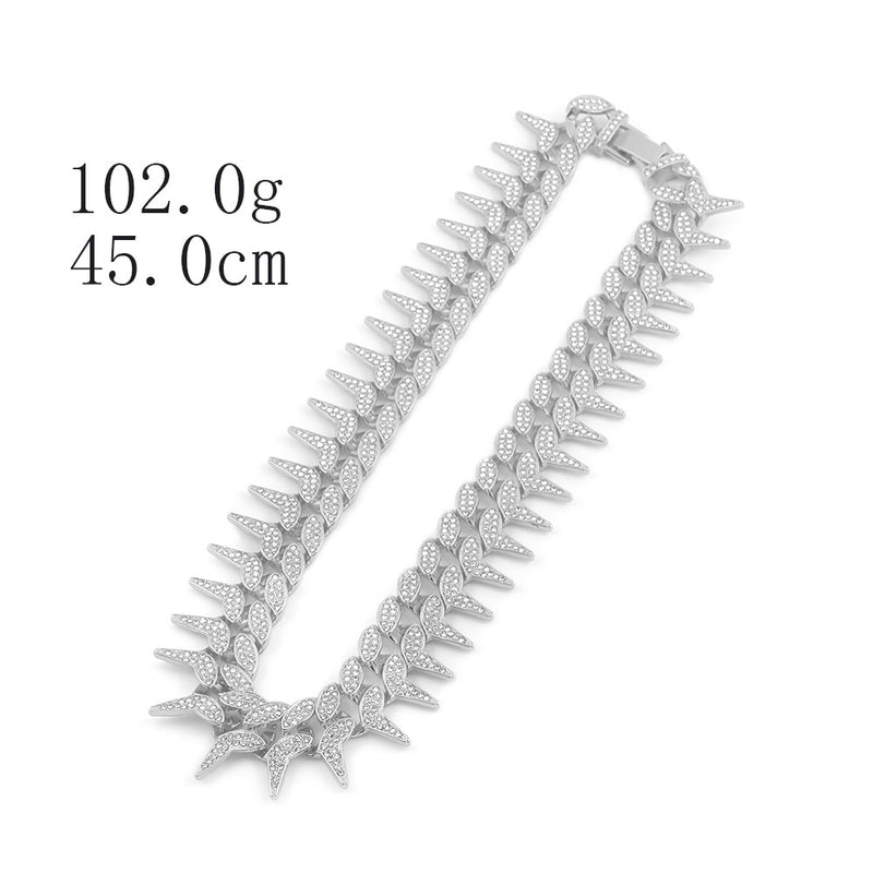 Spiked Cuban Link Chain - ICEKNG