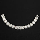 Clustered Tennis Necklace - ICEKNG