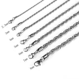 Rope Necklace in Yellow Gold - ICEKNG