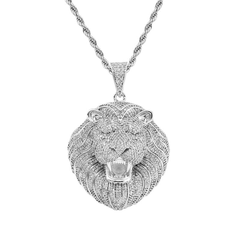 Iced Out Lion Pendant - ICEKNG