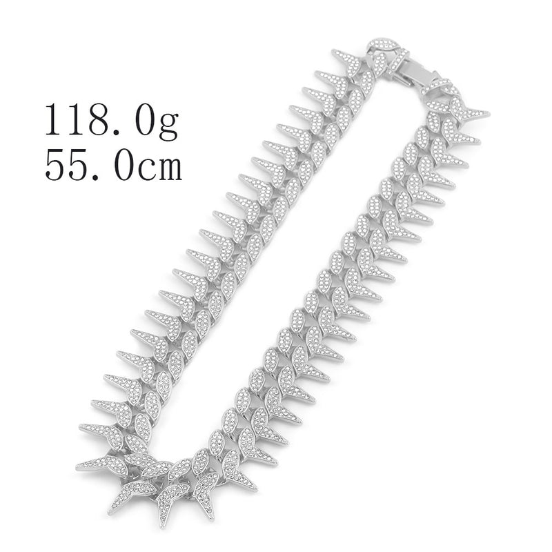 Spiked Cuban Link Chain - ICEKNG