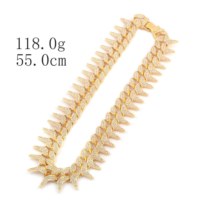 Spiked Cuban Link Chain - ICEKNG