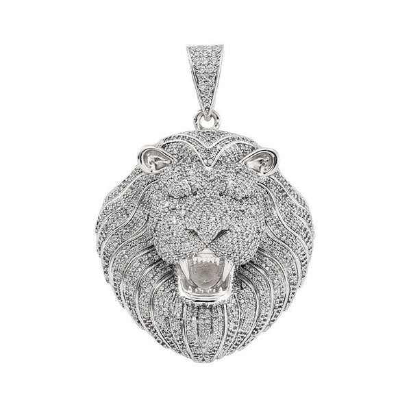 Iced Out Lion Pendant - ICEKNG