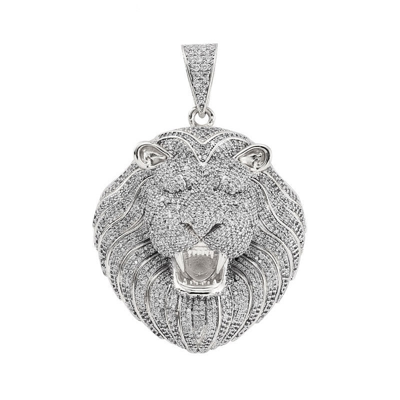 Iced Out Lion Pendant - ICEKNG