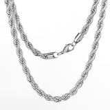 Rope Necklace in Yellow Gold - ICEKNG