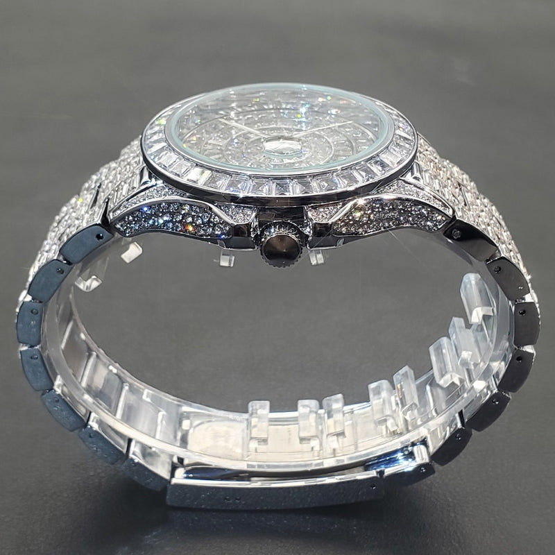 Fully Iced Round Bezel Men's Watch - ICEKNG