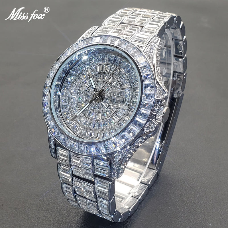 Fully Iced Round Bezel Men's Watch - ICEKNG