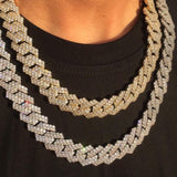 Diamond Cuban Link Chain in White Gold - ICEKNG
