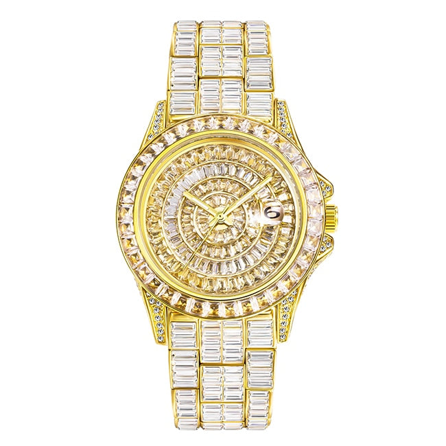 Fully Iced Round Bezel Men's Watch - ICEKNG