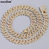 Diamond Cuban Link Chain in White Gold - ICEKNG