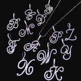 Diamond Cursive letter pendant - ICEKNG