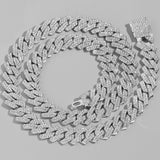 Diamond Cuban Link Chain in White Gold - ICEKNG
