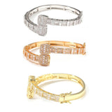 Women’s Iced Out Square Charm Bracelet - ICEKNG