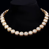 Women’s Diamond Crystal Heart Cuban Link Chain - ICEKNG