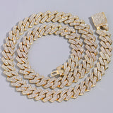 Diamond Cuban Link Chain in White Gold - ICEKNG