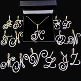 Diamond Cursive letter pendant - ICEKNG