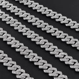 Diamond Cuban Link Chain in White Gold - ICEKNG