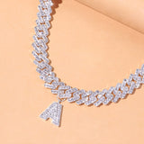 Diamond Bold font letter pendant - ICEKNG