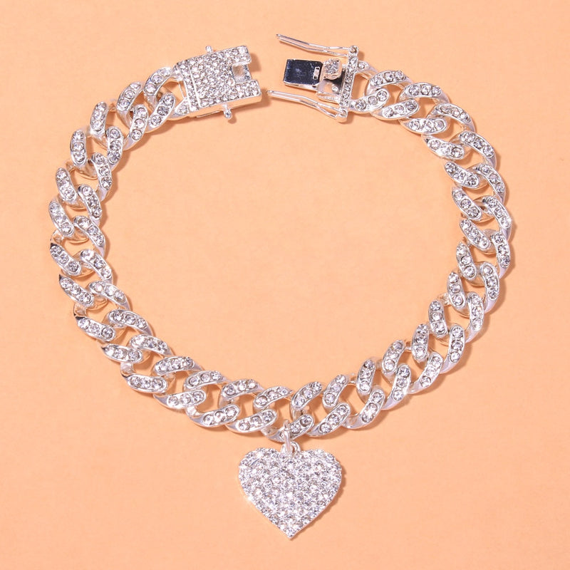 Women’s Anklet Heart Pendant - ICEKNG