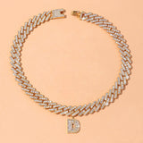 Diamond Bold font letter pendant - ICEKNG