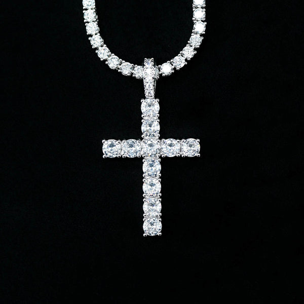 Diamond Cross in White Gold - ICEKNG