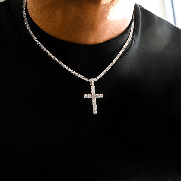 Diamond Cross in White Gold - ICEKNG