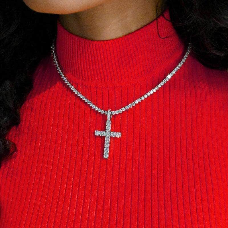 Diamond Cross in White Gold - ICEKNG